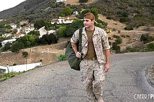 sloppy blowjob deepthroat and cowgirl ride as milf stepmom relieves military stepson