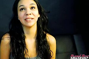 sabrina's petite wet pussy pounded doggy till facial cumshot