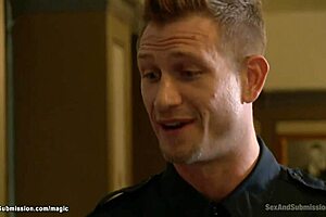 Security Guards Roughly Anal Fuck Bound Milf Slave Hardcore Gangbang