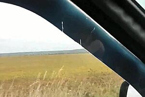 blonde wife stops car naked fingers wet pussy squirts publicly