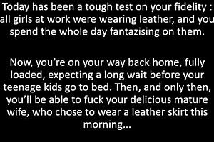 midlife joi crisis leather secretary bukkake dream 😈💦