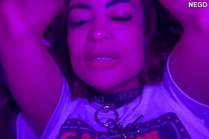 belinha collared like a slut milf takes 24cm monster bbc in her fat curvy ass