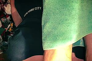 stepmom gets surprise anal while decorating christmas tree