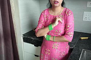 stepmom's big ass shakes as stepson seduces her into dirty hindi orgasm fuck