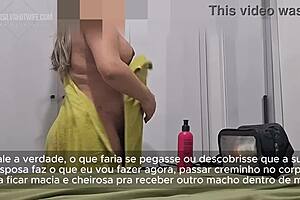 Grávida casada chupa fode dotado swing house cuckold humiliation fetish!