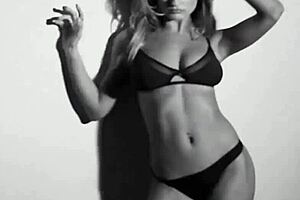 blonde brittney shumaker strips dancing in playboy shoot