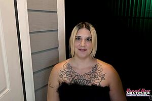 Busty blonde Logan Lace... sucks hard dick, muff gets pounded dirty