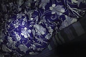 My stepmom relaxes casually in the bedroom tonight