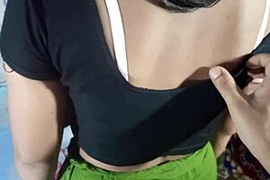 Desi Indian stepmom big ass natural tits fucked doggystyle dirty Hindi talk?