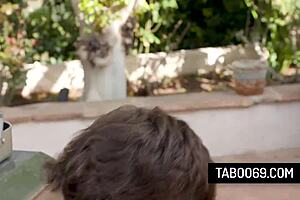 Step-family barbecue erupts into lexi lore's anal threesome frenzy