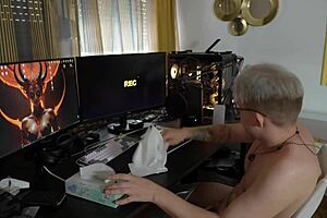 Redhead stepmom visits home for rough hard fucking session