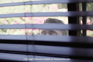 super sexy shemale's monster cock pounds horny brunette teen?