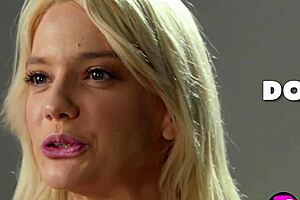 Big fake tits blonde milf Kenna James masturbates wildly after Playboy interview