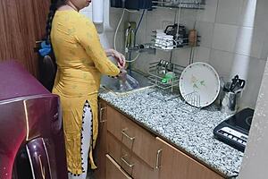Horny Stepmom Kitchen Surprise?