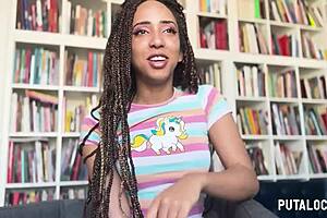 a horny latina ebony beauty luna black milks torbe dry after steamy putalocura interview