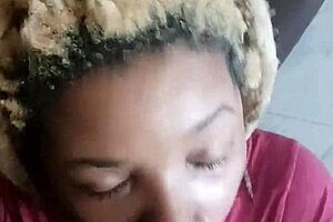 SHHHH Ebony Princess Deepthroats Black Cock Sloppy POV