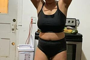 Dominican Anna Maria teases with sexy mature curves part 3?