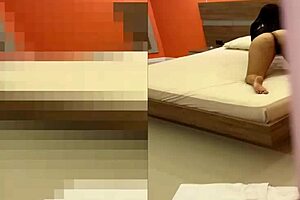 horny milf shakes big ass to lure stepson straight into shaved pussy pounding