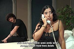 Stepson shares hotel bed with stepmom fulfilling his wildest fantasy