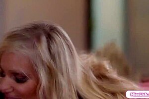 stepmom and stepdaughter call gf over for threesome licks