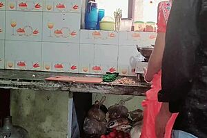 bhabhi what you doing in kitchen let me fuck you