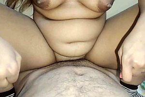 pakistani desi stepmom's juicy handjob on my cock feels so tight and wet