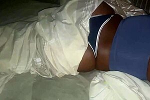 He nearly finishes inside his latina stepmom's huge ass