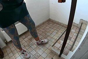 tight cameltoe milf rips leggings for deep blowjob triple cumshots