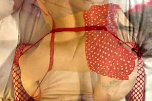 Chilean Amateur Wife's Sheer Red Anal Cowgirl Creampie Full POV Video