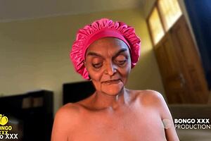 Granny Smiles Horny, Strokes And Rides Dick Outdoors Today