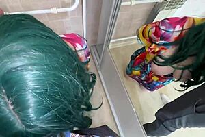 busty stepmom stuck in closet gets stepson triple penetration rescue in all wet holes